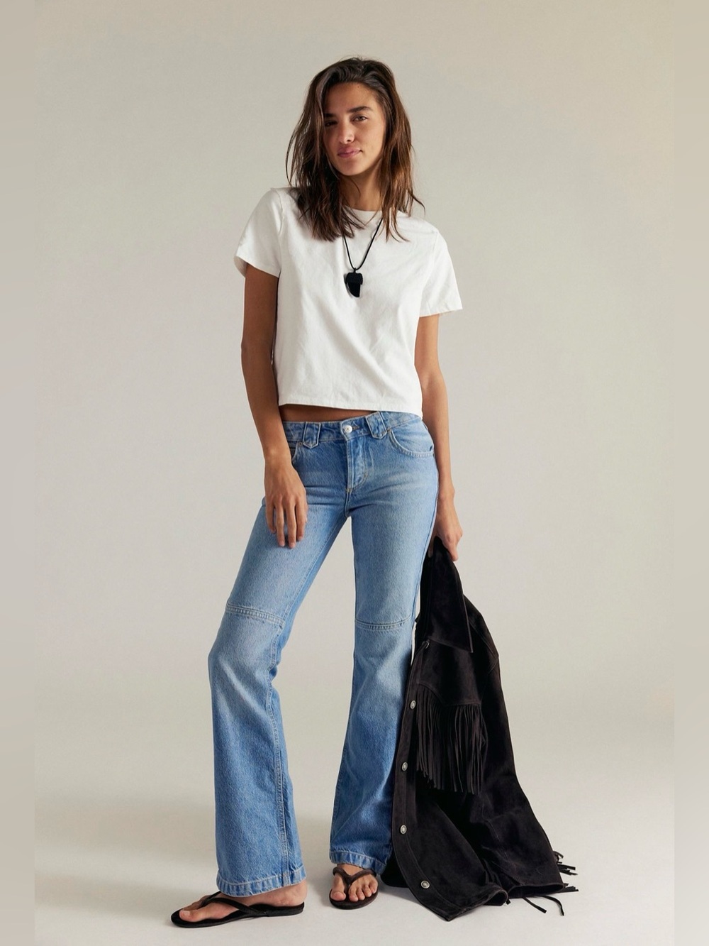 Free People Flora Low Rise Bootcut Jeans We The Free Blue Mai Tai